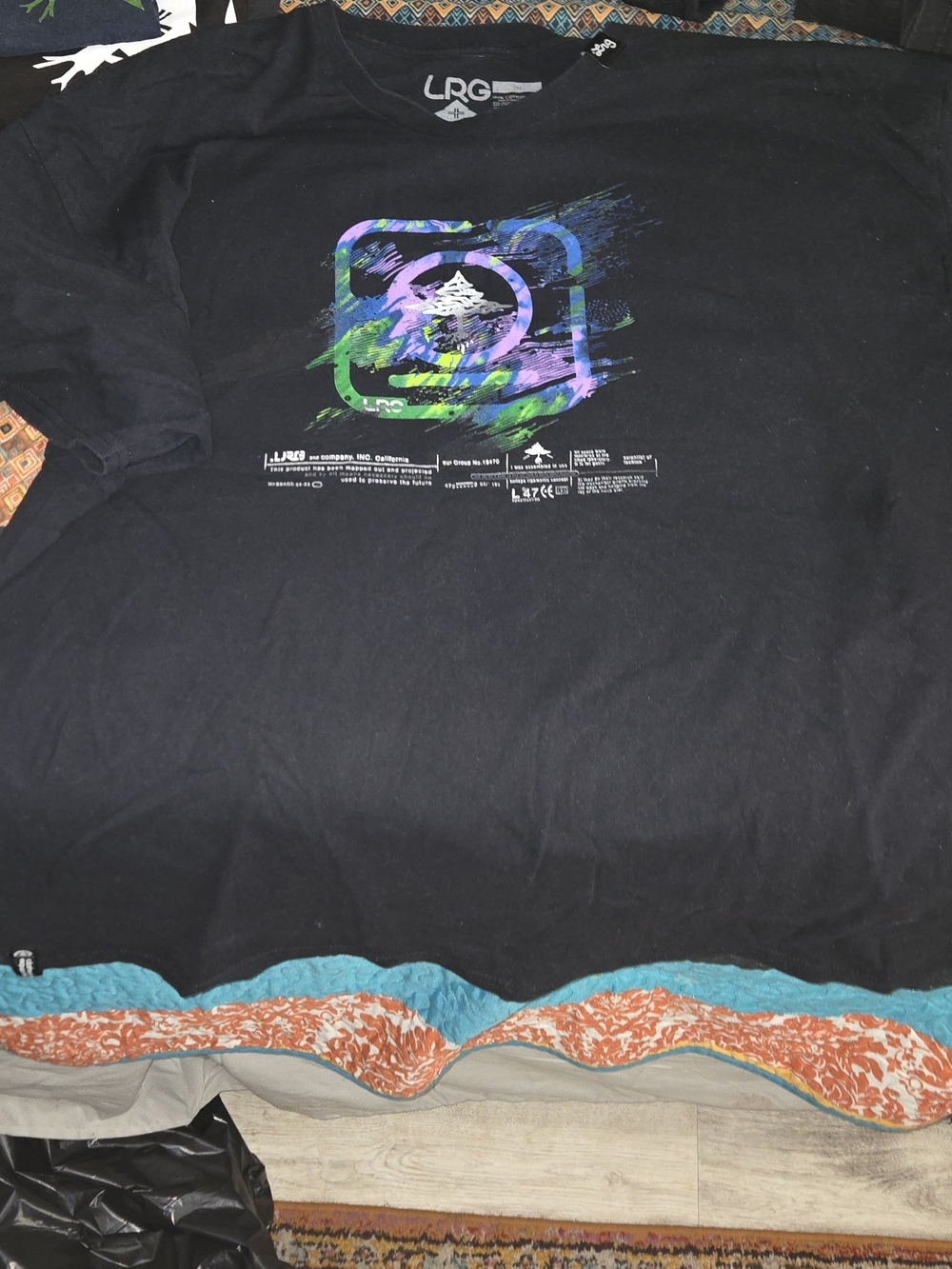 LRG Black Graphic Logo T-Shirt